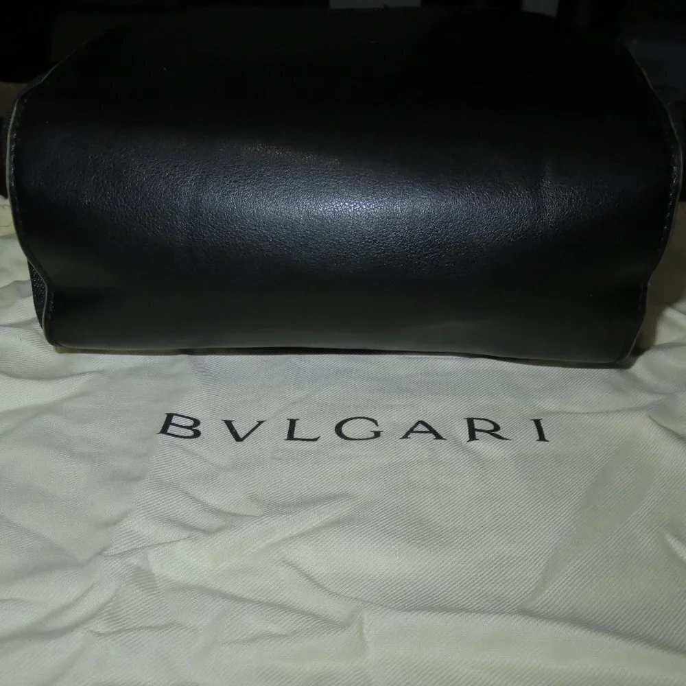 BVLGARI POUCH w/ DUSTBAG SHAVING BAG COSMETIC CASE CLUTCH